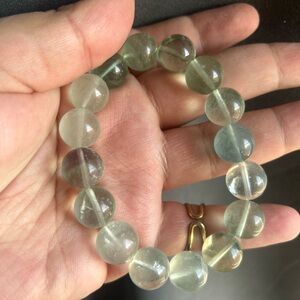 Elegant Green Beaded fluorite  Bracelet